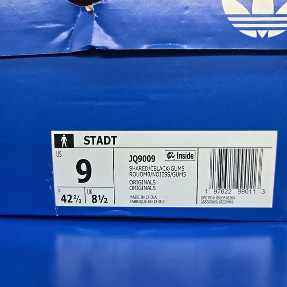 New adidas Stadt Men\'s Suede Burgundy Shoes Size 9 New JQ9009 main image 6